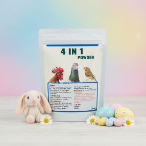 4 in 1  Powder Generic OTC Parasitics powder for sick birds 