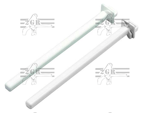 2gr art 81 - Plastic Perch 7" long, 1/2" Diameter- Great for finches and canaries-Cage Accessory-Glamorous Gouldians