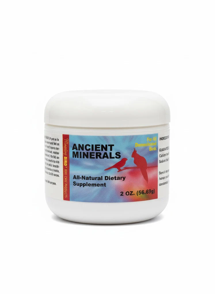 Morning Bird Anicent Minerals - 2 sizes 2oz and 4oz - Formerly Trace MineralsTrace,  are essential to the assimilation and utilization of vitamins and other nutrients in birds.