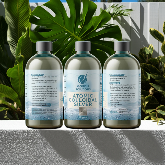 Atomic Colloidal Silver - 3 16 oz Bottles - Natural Remedy