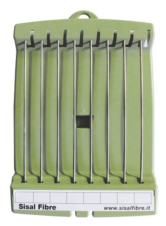 Sisalfibre P-AN - Plastic Band Organizer with metal rods for bands - Available in Green or Tan - Breeding Accessory 