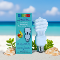 Chromalux Avian CFL spiral Full Spectrum Bulb for Birds - UVA and UVB for healthy birds