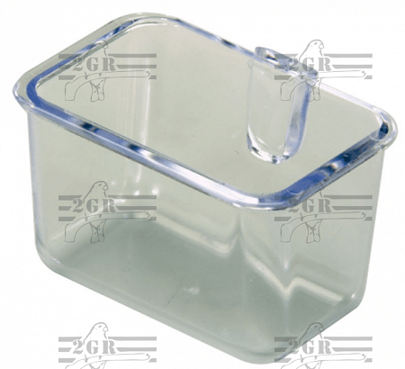 2gr art13 Large Direct Connect Acrylic Feed Cup - Cage Accessory -  Lady Gouldian Finch Supplies USA