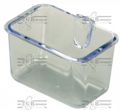 2gr art13 Large Direct Connect Acrylic Feed Cup - Cage Accessory -  Lady Gouldian Finch Supplies USA