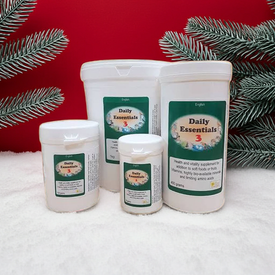 Bird Care Co Daily Essentials 3 - Avian Vitamin Powder - Ad to Softfood - Glamorous Gouldians