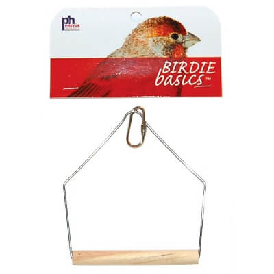Birdie Basics SMALL Swing - Prevue pet wooden dowel swing small great for finches and canaries - Cage Accessories 