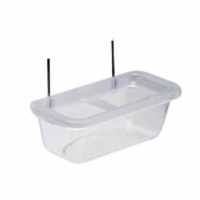 2gr art22g Clear Acrylic Treat cup with scatter guard - Cage Accessories - Finch and Canary Supplies