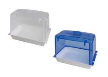 2gr Art 438 - Como Bath - clear or blue - All plastic bathtub for Medium sized birds - Cage Supplies - Glamorous Gouldians