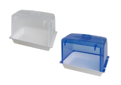 2gr Art 438 - Como Bath - clear or blue - All plastic bathtub for Medium sized birds - Cage Supplies - Glamorous Gouldians