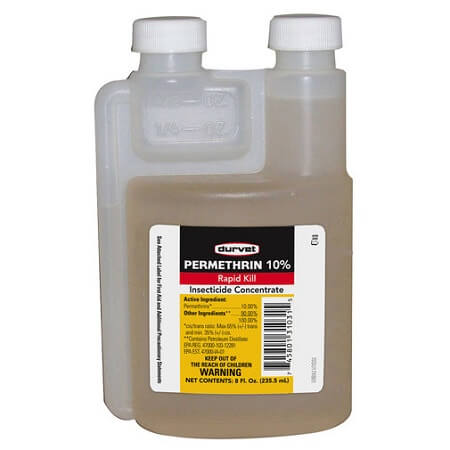 Durvet Permethrin 10% Insecticide Concentrate - Rapid Kill - Bird Supplies