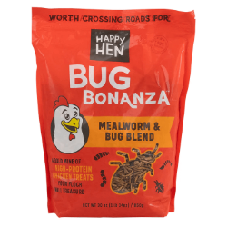 Happy Hen Bug Bonanza - Mealworm and Bug Blend - High-Protein Chicken Treats - Lady Gouldian Finch Supplies USA