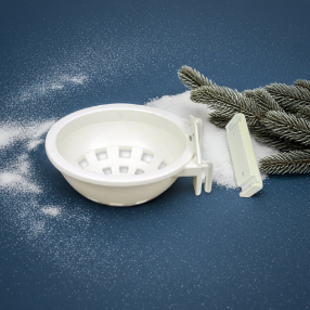 Heavy Duty Plastic Canary Nest with adapters for hanging on wood cages - N014 - Canary Breeding Supplies - Canary Nest
