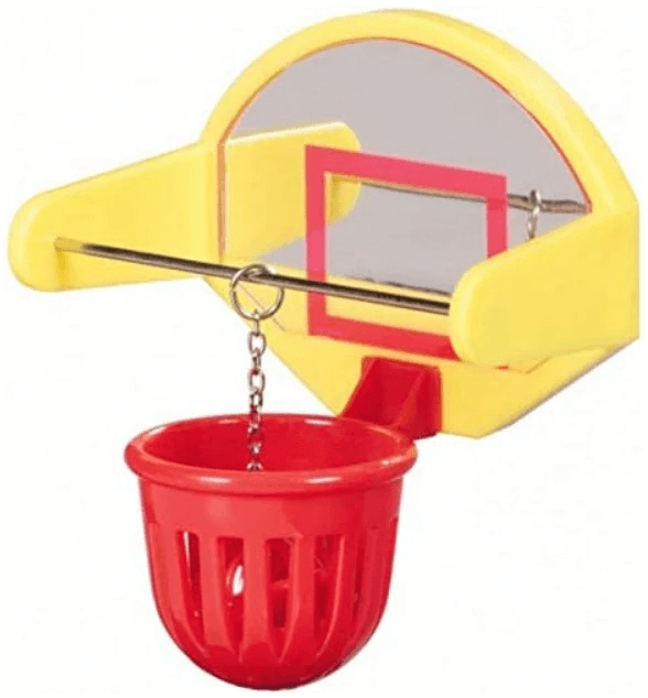 JW pet Birdy Basket Ball Toy with bell inside - Interactive bird toy - out of package