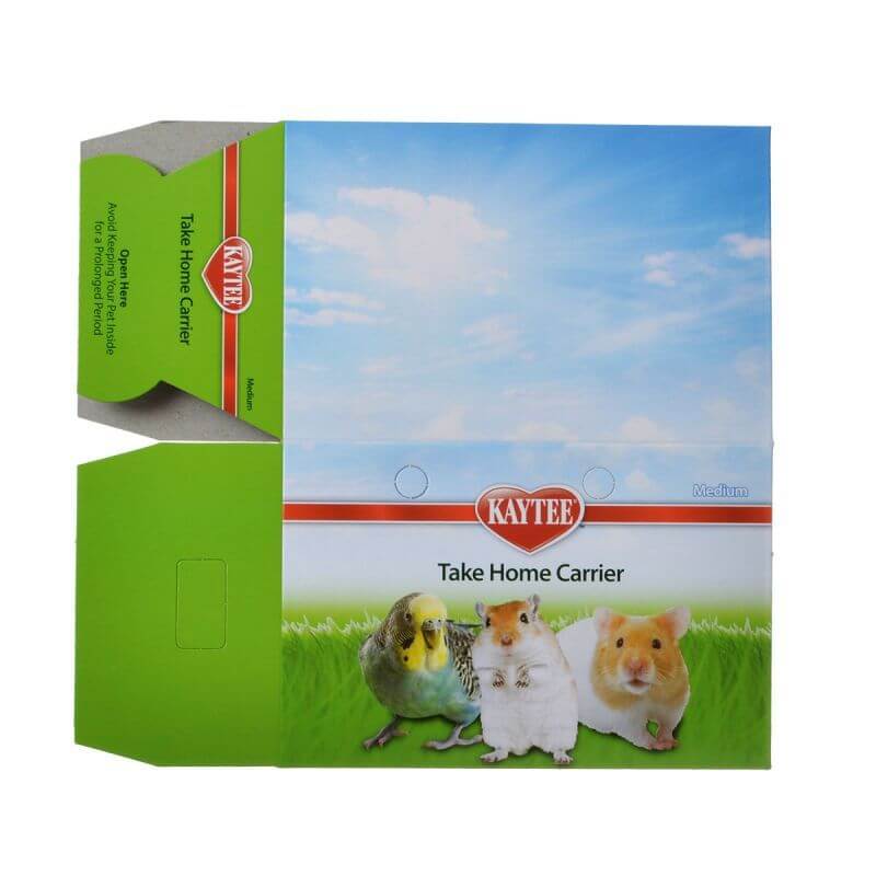 Kaytee Card Board Carriers - for temporary transport - great when your customer didn't bring a cage
