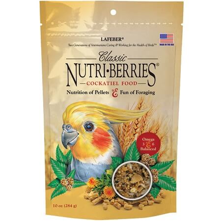 Lafeber Calssic Nutriberries for Cockatiels - Cockatiel Food - Lady Gouldian Finch Supplies - Glamorous Gouldians