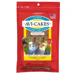 Lafeber Avi-Cakes Small Bird 8oz - Front of Package - Non GMO Bird Food - Glamorous Gouldians
