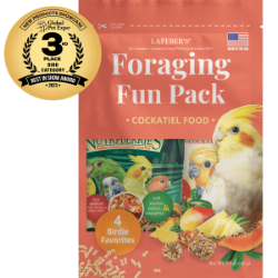 Lafeber - Cockatiel Fun Pack - Non-GMO Bird Food - 4 trial size packs - Lady Gouldian Finch Supplies - Glamorous Gouldians