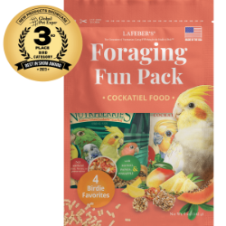 Lafeber - Cockatiel Fun Pack - Non-GMO Bird Food - 4 trial size packs - Lady Gouldian Finch Supplies - Glamorous Gouldians
