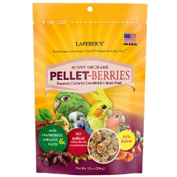 Lafeber Sunny Orchard Pellet-Berries for Parakeets, Cockatiels, Lovebirds and Conures -  Non GMO Bird Food