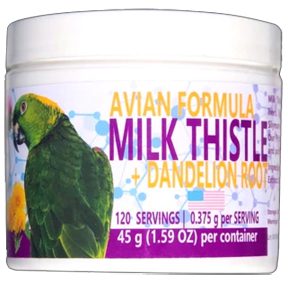 Equa Holistics Avian Milk Thistle and Dandelion Root - Natural Support supplement for the liver - Avian Medications