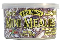 Zoo Med Mini Mealies - Small size so ideal for birds, lizards, turtles and fish 1.2oz Can - Glamorous Gouldians
