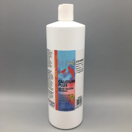 Calcium Plus Liquid Calcium Supplement by Morning Bird Bird Care Products - 32oz - Lady Gouldian Finch Supplies USA