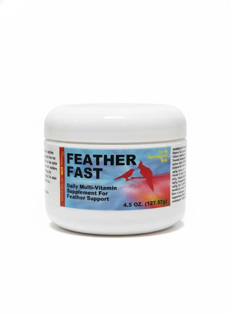 Morning Bird Feather Fast 4.5oz - powder molting supplement-lady Gouldian finch Supplies USA - Glamorous Gouldians