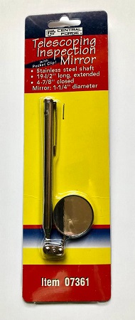 Central Forge Telescoping Inspection Mirror, great for peeking in the nest - Bird Breeding Supplies - Breeding Accessory