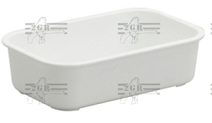 Plastic Bird Bath - 2GR - Inside the cage - three colors, green white or yellow Cage Accessories - Bath