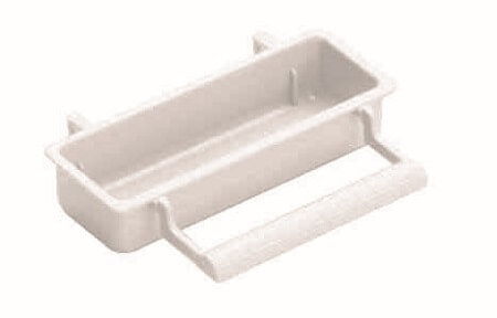 Plastic Egg Biscuit Cup - white, green or yellow plastic - art 70 - 2GR - Canary and Finch Cage Accessories