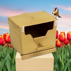 Plastic Finch Nest Box - Finch Breeding Supplies - 2gr art432 - Removeable hooks - Finch Supplies