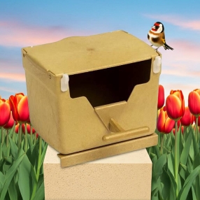 Plastic Finch Nest Box - removeable hooks, making it inside or outside mount - 2GR - Breeding Supplies