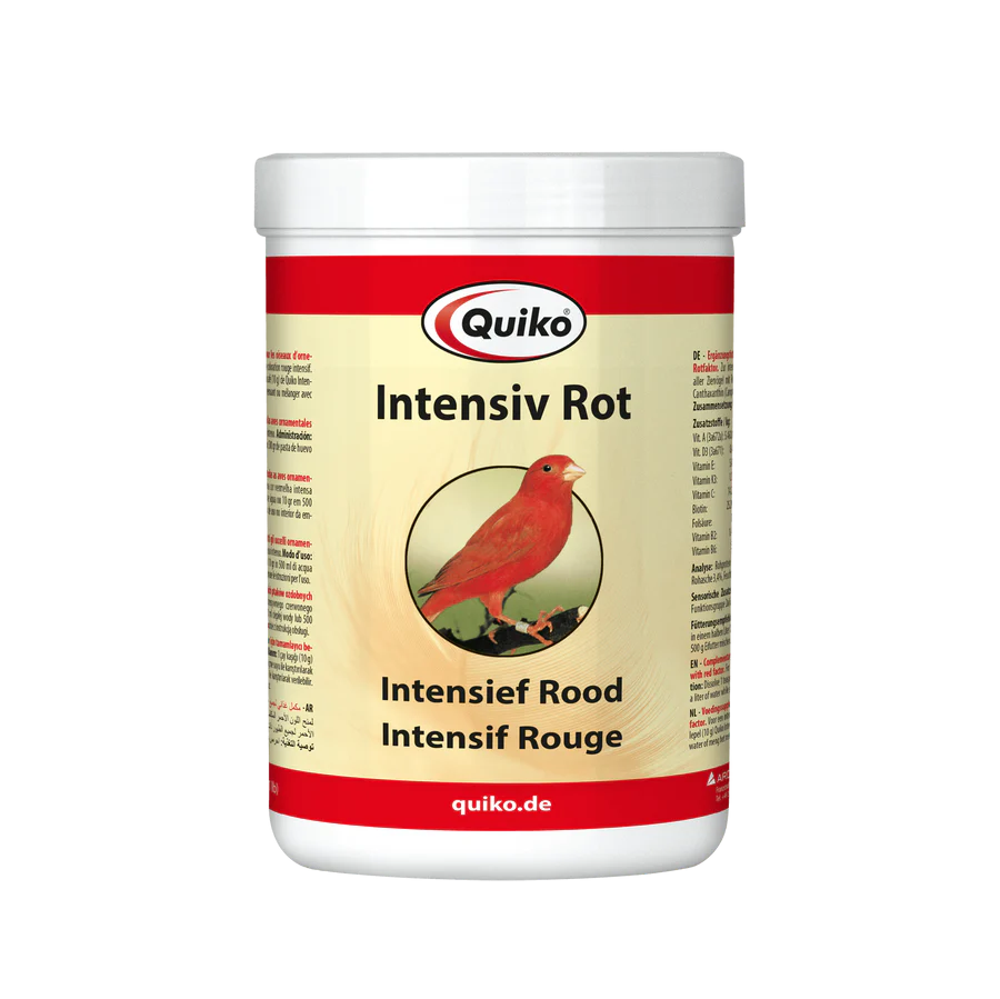 Quiko Intensive Red 50g - complementary feed for ornamental birds with red factors - Feather Supplement