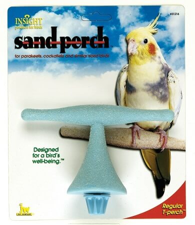 Regular Sand T-Perch - JW Pets - Small Hookbill Cage Accessories - Bird Cage Supplies
