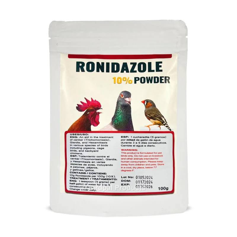 Ronidazole 10% for treating protozoa in cage birds - Parasitic - Avian Medication - Lady Gouldian Finch Supplies USA
