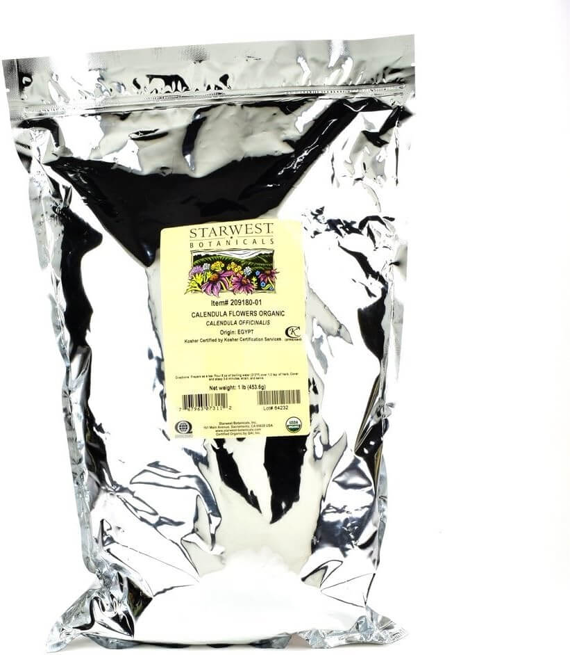 Certified Organic Calendula Whole-Organic Herbs for Birds-Lady Gouldian Finch Supplies-Glamorous Gouldians