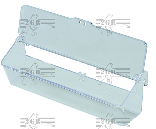 2gr art190 - Clear Acrylic Toledo Feeder - Finch And Canary Cage Accessory - Glamorous Gouldains