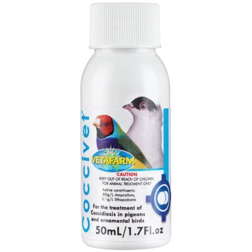 Vetafarm Coccivet treatment for coccidia in caged birds - lady gouldian finch supplies - Glamorous Gouldians