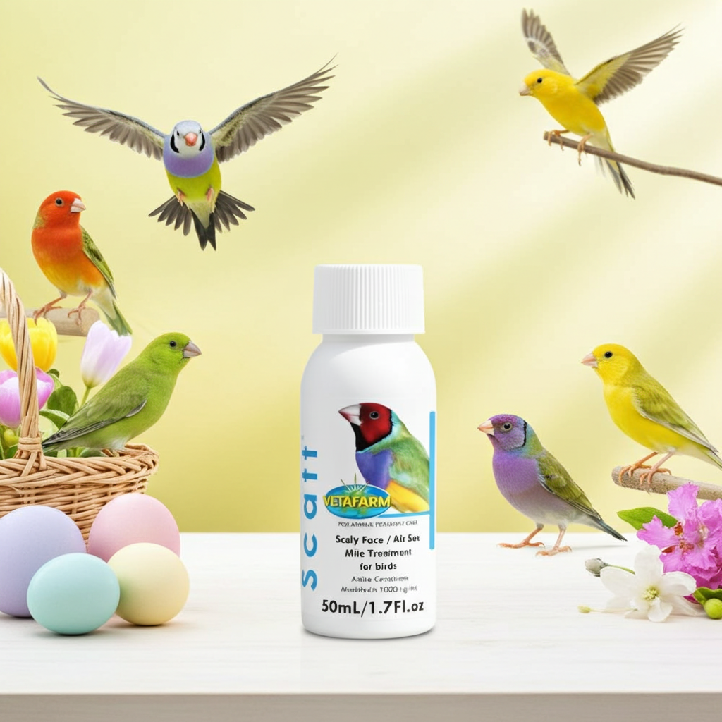 Vetafarm Scatt - Lady Gouldian Finch Suplies - Air Sac Mite Treatment - Avian Medication - Parasitic