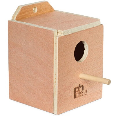 Prevue Pet 1101 Wooden Finch Nestbox - Finch Nests - Finch Breeding Supplies - Lady Gouldian Finch Supplies USA