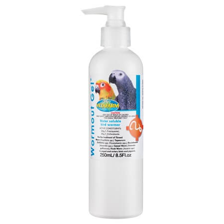 Vetafarm Worm Out Gel - Parasitic wormer - lady gouldian finch Supplies - Avian medications - 250ml bottle