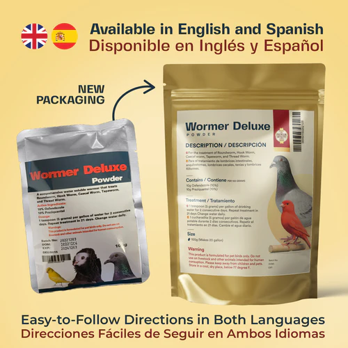 Generic Wormer Deluxe - water soluble powder for delivery in drinking water - Avian Wormer