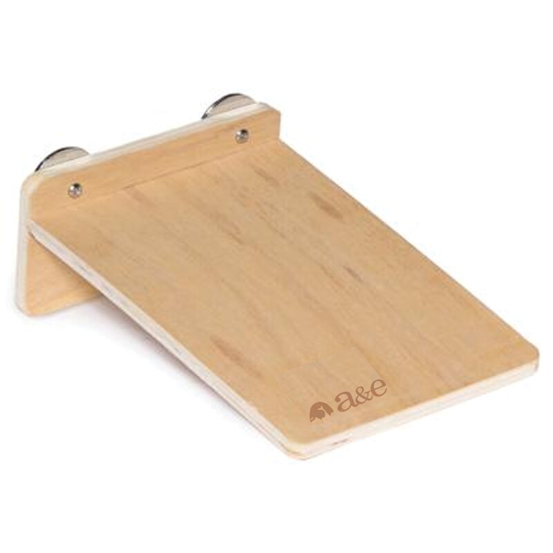 A&E Cages Nibbles NB005 Small Wooden Platform 8" L x 6" W x 3 1/4" H