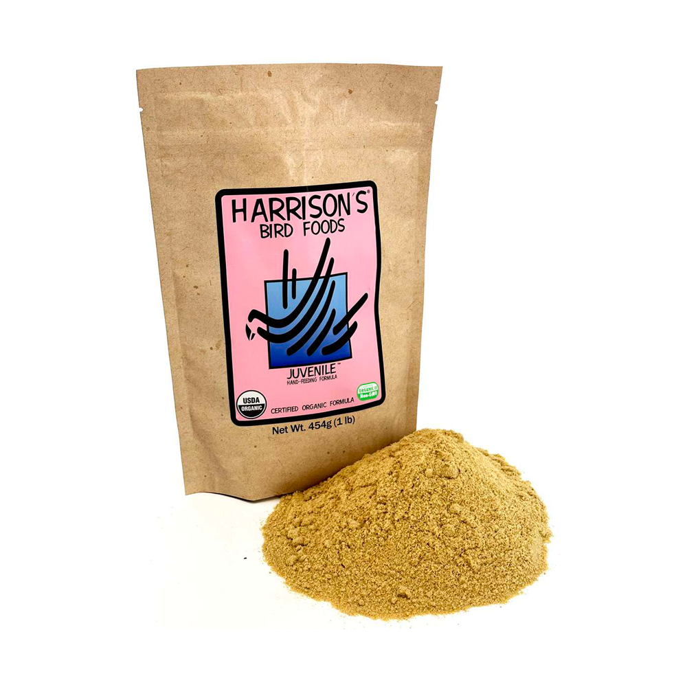Harrison's Juvenile Hand Feeding Formula - organic formula for hand feeding psittacine chicks until weaning or birds recovering from illness or injuries 