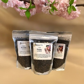 ladygouldianfinch.com Tonic Mix - used by canary breeders to denote the soft black oily seeds with thin, brittle hulls 