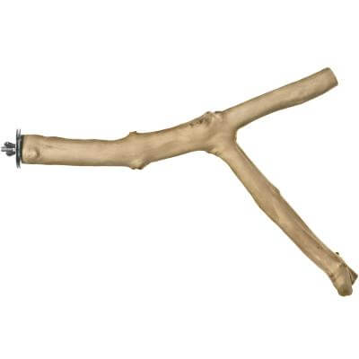 Prevue Pet Coffee Wood Y Perches - in 2 sizes 9 and 12 Inch, Natural organic hardwood branch - Cage Accessory - Perch