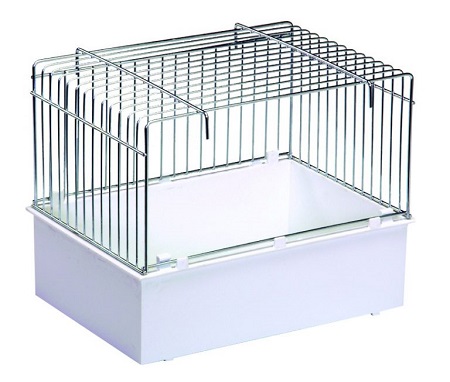 2gr Art 27 - Max Bath with Wire surround - Outside the cage bath tub - Finch and Canary Cage Accessories - Bath