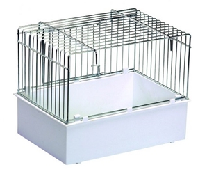 2gr Art27p- Max Bath with door, and metal cage surround - Outside the Cage Bath tub - Finch And Canary Cage Accessories