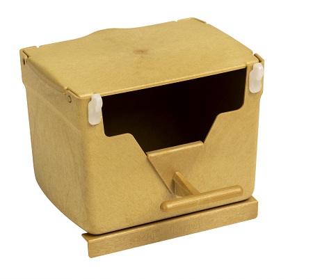 Plastic Finch Nest Box - Finch Breeding Supplies - 2gr art432 - Removeable hooks - Finch Supplies