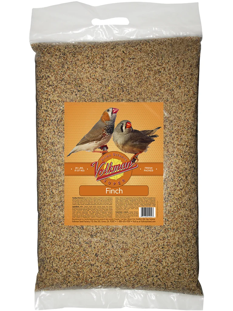 Volkman's Avian Science Super Finch - 20lb bag - WHOLESOME NUTRITION WITH NATURAL APPEAL